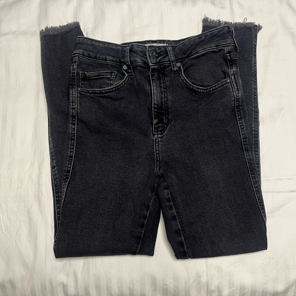 We the free ankle denim jogging high waist black 28